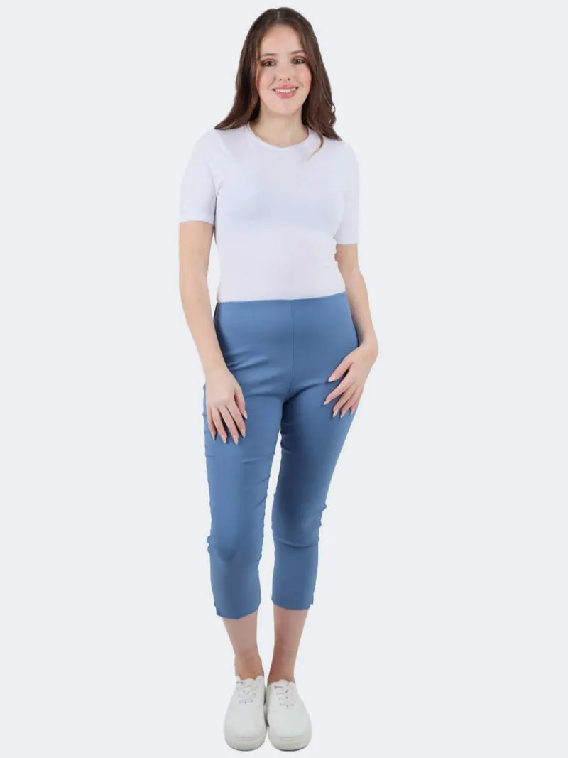 Women's Italian Crop Capri Bengaline Trouser