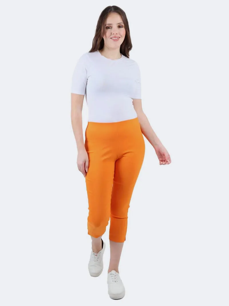 Women's Italian Crop Capri Bengaline Trouser