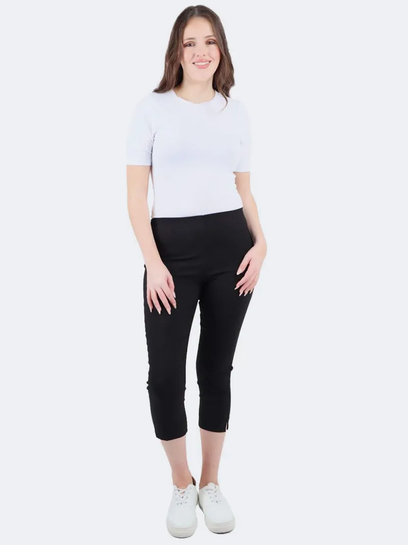 Women's Italian Crop Capri Bengaline Trouser